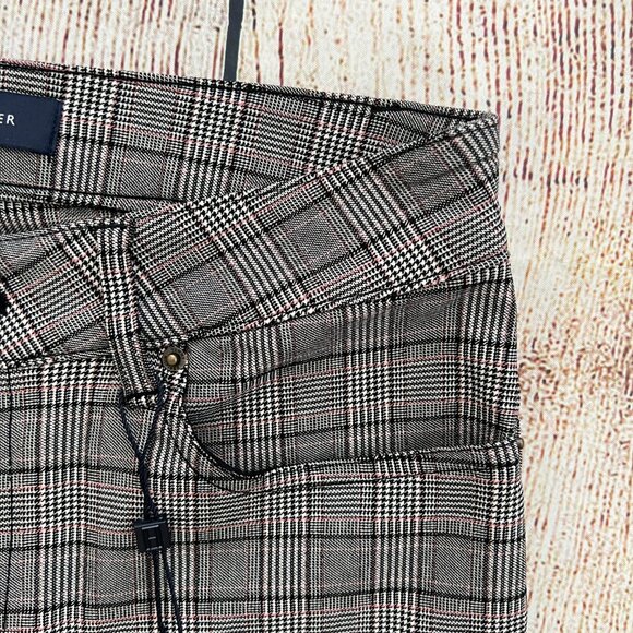 B1 -- NWT multi-color TOMMY HILFIGER stretch plaid flex pants women's size 2 $89 - Picture 4 of 8